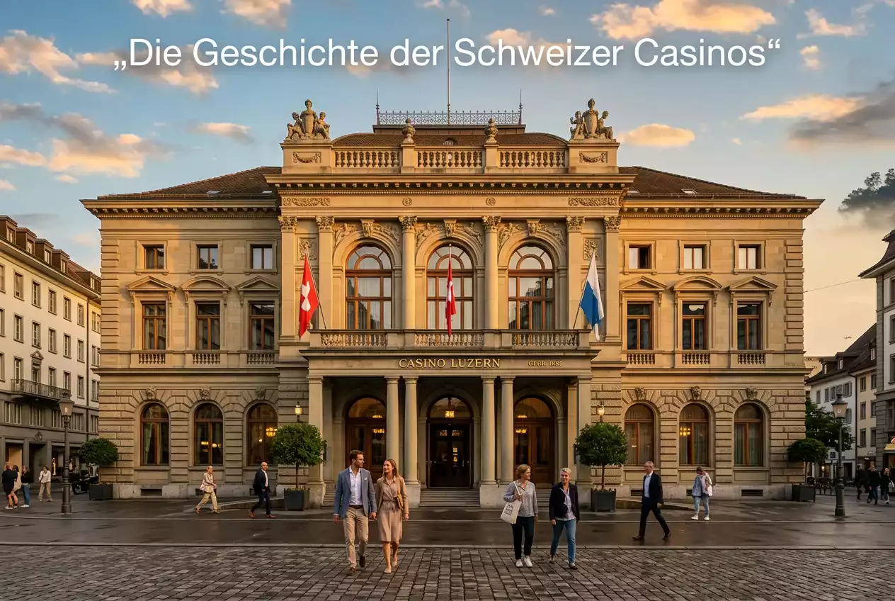 Historisches Schweizer Casino-Gebaeude mit klassischer Architektur
